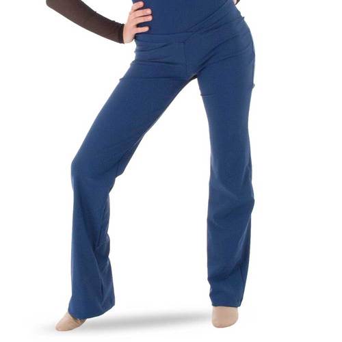 Girls Navy V-Waist Jazz Pants : 1487C