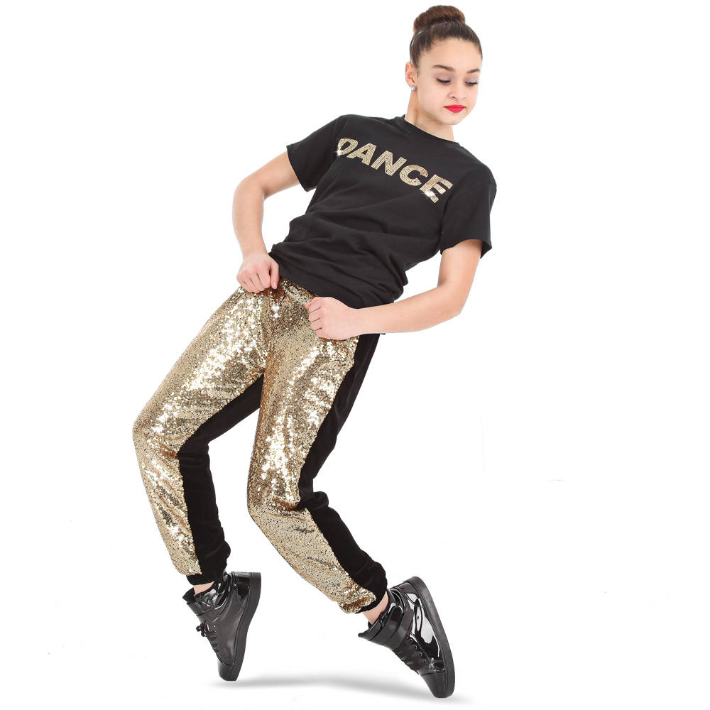 Alexandra Collection Sequin Jogger Dance Costume Hip Hop Pant
