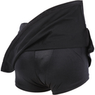 Black A-Line Skirt with Shorts : BS312