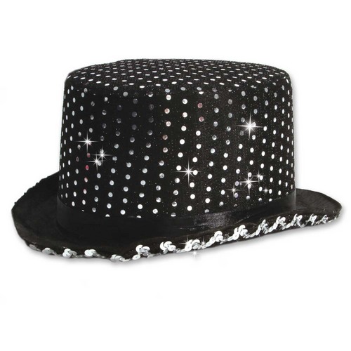 Body Wrappers Sequin Top Hat : H007