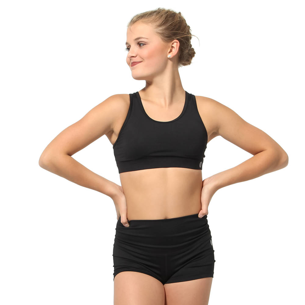 Braided Bra Top with Removable Molded Pads and Integrated Bra Shelf Liner