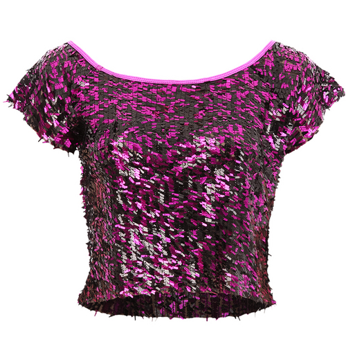 Youth Gia-Mia Sequin Crop Top : G211C