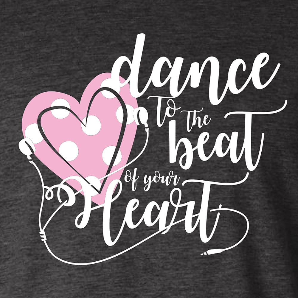 organ Opmuntring Stipendium Dance To The Beat Of Your Heart Tee : LD1282