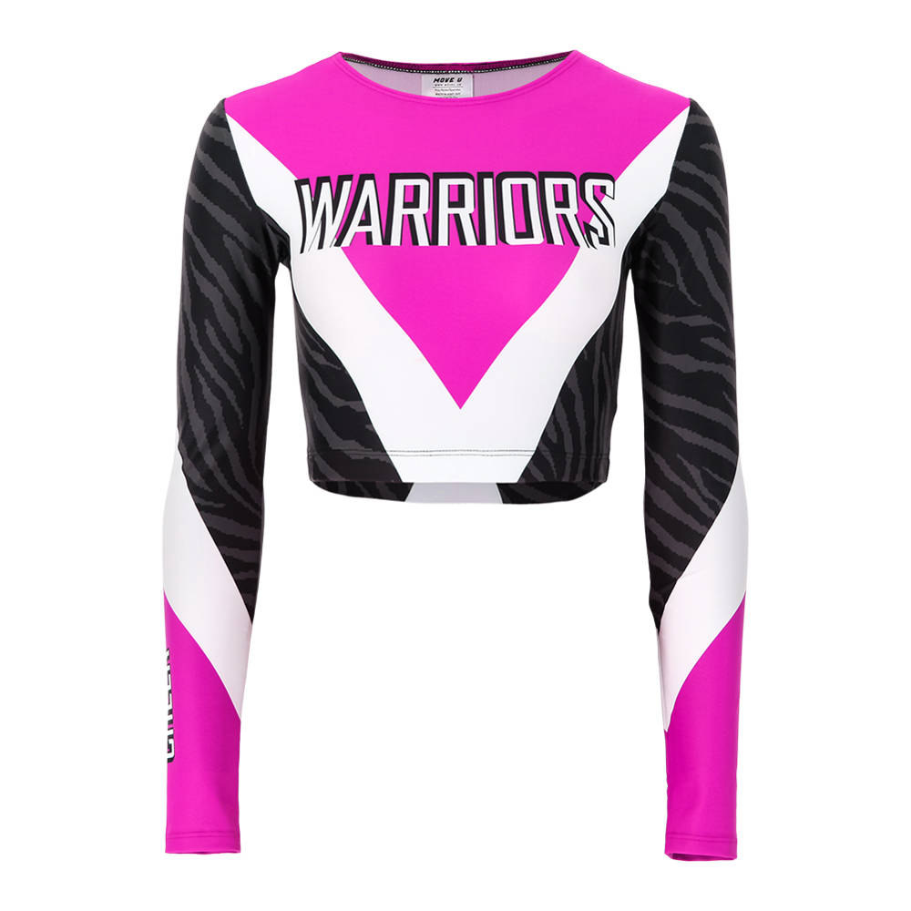 cheer long sleeve crop top