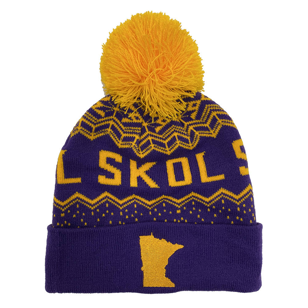 Minnesota Beanie, Vikings, SKOL, SKOL Vikings, MN Pride, Purple