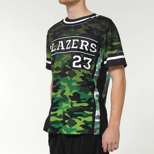 MOVE U Camo Custom Short Sleeve Softball Team Jersey : SF1013