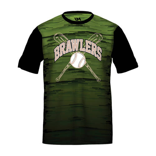 MOVE U Brawlers Custom Short Sleeve Softball Team Jersey : SF1166