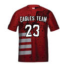 MOVE U Eagles Custom Short Sleeve Softball Team Jersey : SF1170