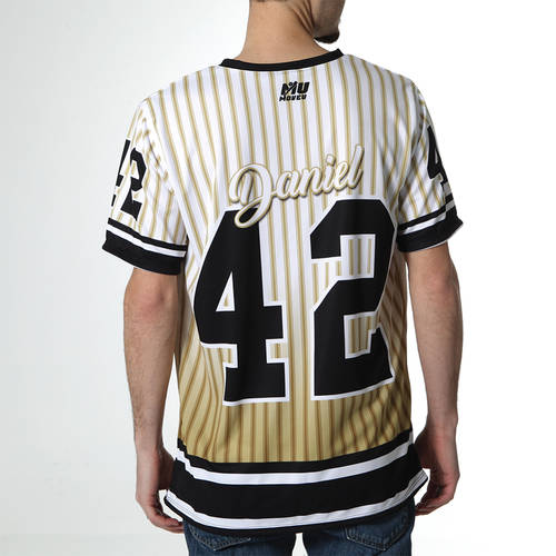 MOVE U Vintage Custom Short Sleeve V-Neck Softball Jersey : SF1270