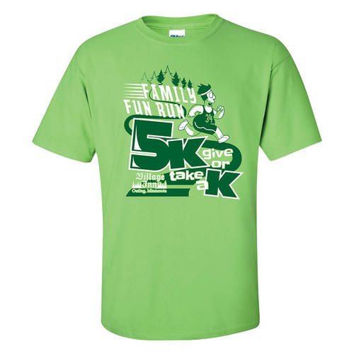 Adult Custom Fun Run Community Race/Walk/Run 5K T-Shirt : GP4066