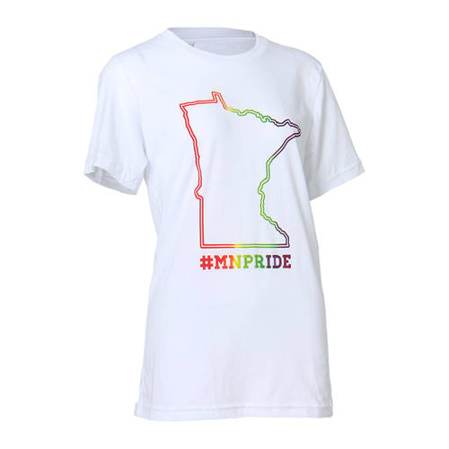 The Teehive #MNPRIDE Minnesota Pride Outline T-Shirt : WI511