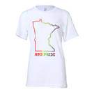 The Teehive #MNPRIDE Minnesota Pride Outline T-Shirt : WI511