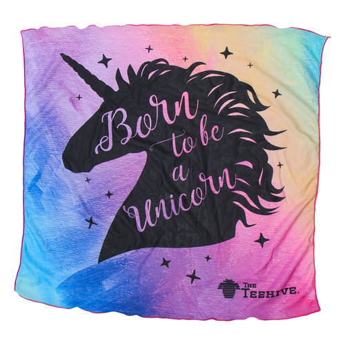 The Teehive Born To Be A Unicorn Pride Bandana : WI513