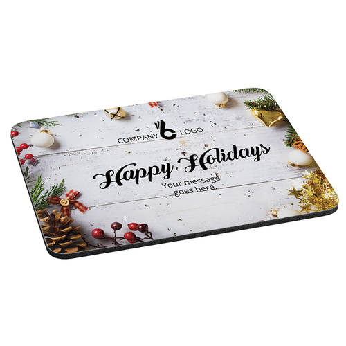 Custom Printed Holiday Cheer Personalized Cushioned Mousepad : WI472