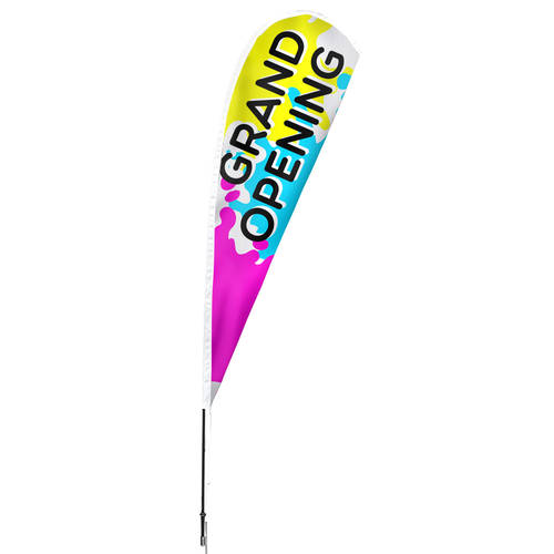 The Teehive Custom Grand Opening Teardrop Banner Feather Flag : WI641