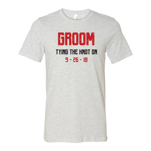Youth Custom Tying The Knot Groom Bachelor Party T-Shirt : WI319c