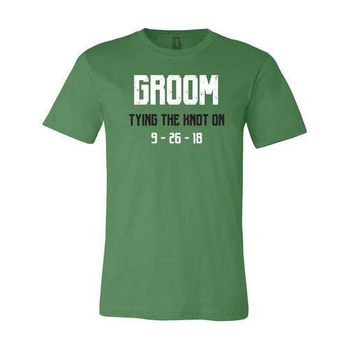 Youth Custom Tying The Knot Groom Bachelor Party T-Shirt : WI319c