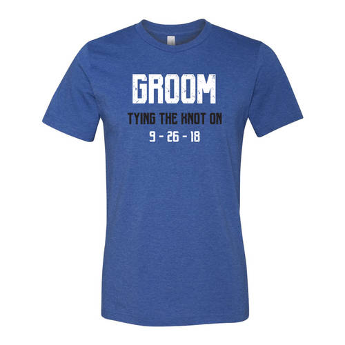 Youth Custom Tying The Knot Groom Bachelor Party T-Shirt : WI319c