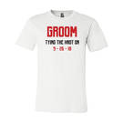 Youth Custom Tying The Knot Groom Bachelor Party T-Shirt : WI319c