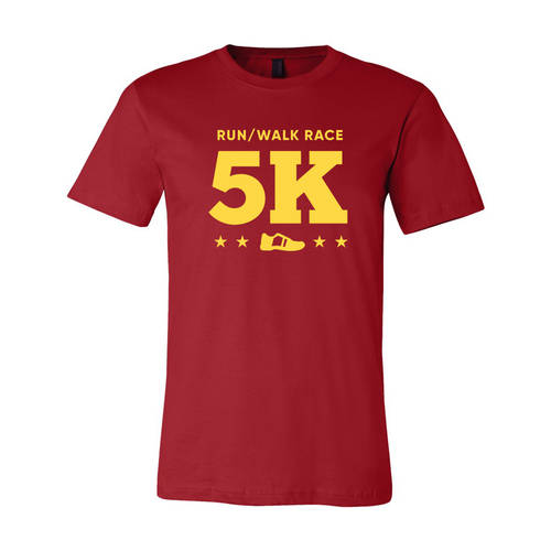 Adult Custom Dynamic Stride 5K Running Athletic T-Shirt : WI323