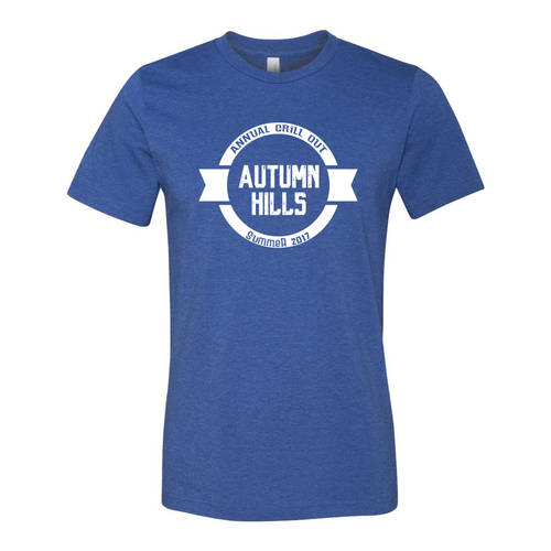 Adult Custom Neighborhood Party Annual Grill Out T-Shirt : WI336