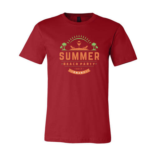 Adult Custom Summer Beach Party Family Vacation T-Shirt : WI338