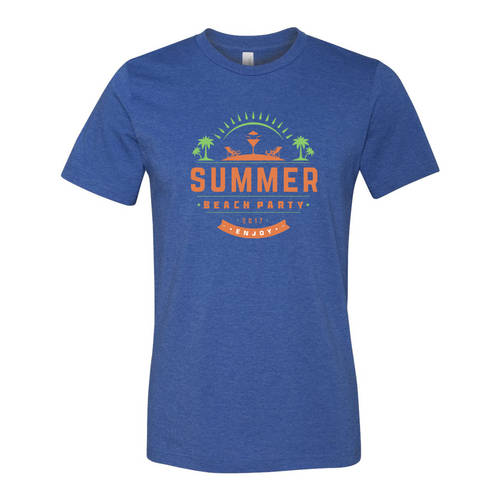 Adult Custom Summer Beach Party Family Vacation T-Shirt : WI338