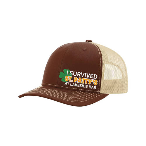 Custom Embroidered I Survived St Patrick's Day Trucker Cap : WI369