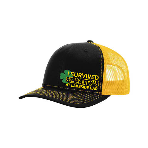 Custom Embroidered I Survived St Patrick's Day Trucker Cap : WI369