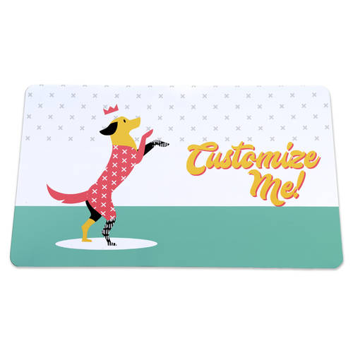 The Teehive Custom Retro Dog Mat : WI622