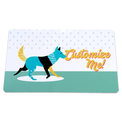 The Teehive Custom Retro Dog Mat : WI622