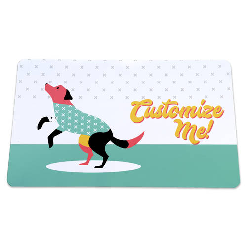 The Teehive Custom Retro Dog Mat : WI622