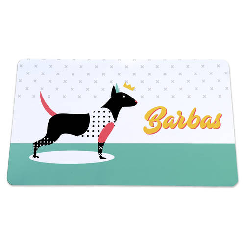 The Teehive Custom Retro Dog Mat : WI622