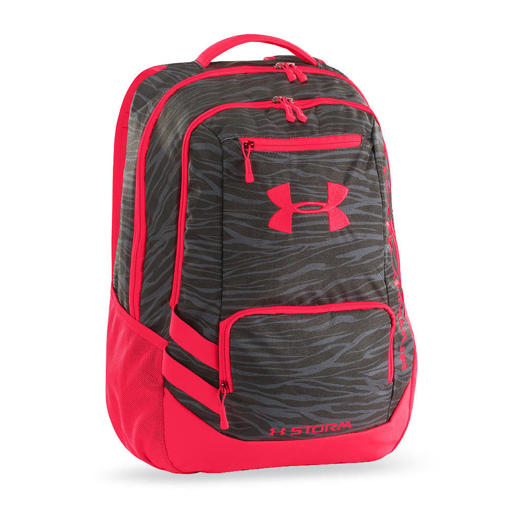 under armour hustle backpack red